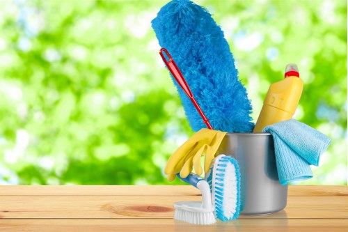 Carpet cleaning equipment and floor care setup