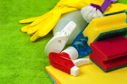 Charity donation of reusable cleaning materials and equipment